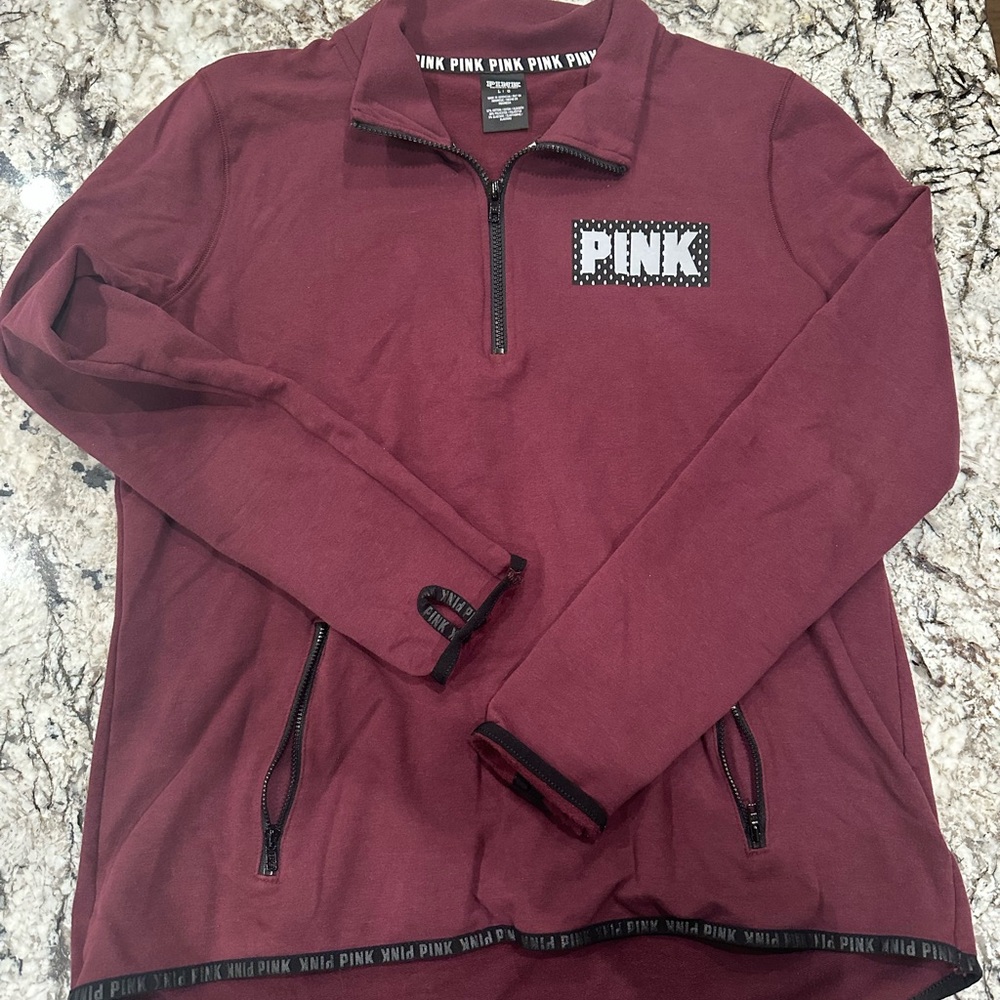 Victoria's Secret PINK Burgundy Pullover